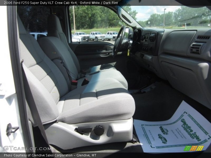 Oxford White / Dark Flint 2006 Ford F250 Super Duty XLT Crew Cab 4x4