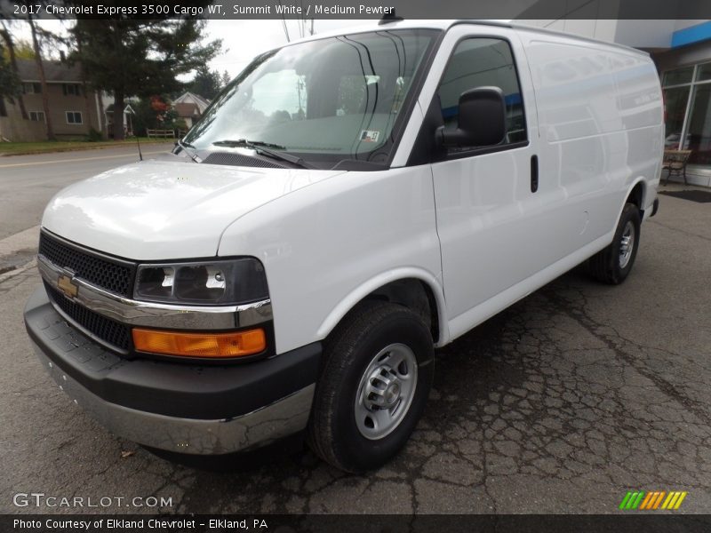 Summit White / Medium Pewter 2017 Chevrolet Express 3500 Cargo WT
