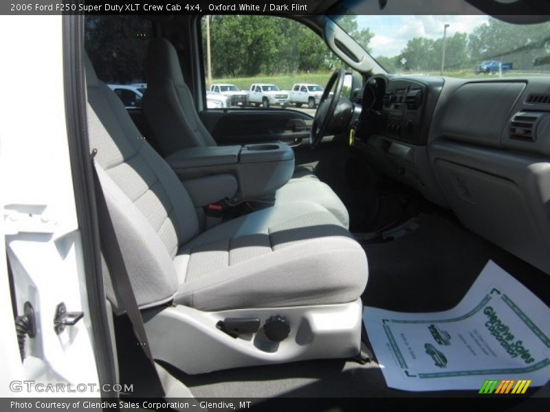 Oxford White / Dark Flint 2006 Ford F250 Super Duty XLT Crew Cab 4x4