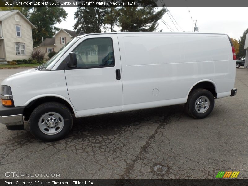 Summit White / Medium Pewter 2017 Chevrolet Express 3500 Cargo WT