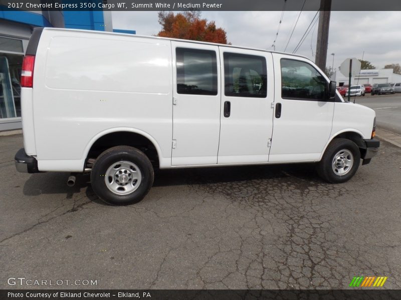 Summit White / Medium Pewter 2017 Chevrolet Express 3500 Cargo WT