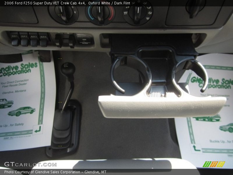 Oxford White / Dark Flint 2006 Ford F250 Super Duty XLT Crew Cab 4x4