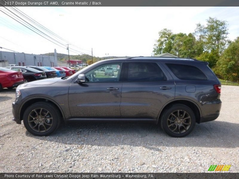 Granite Metallic / Black 2017 Dodge Durango GT AWD