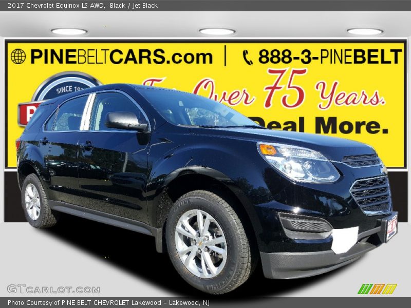 Black / Jet Black 2017 Chevrolet Equinox LS AWD