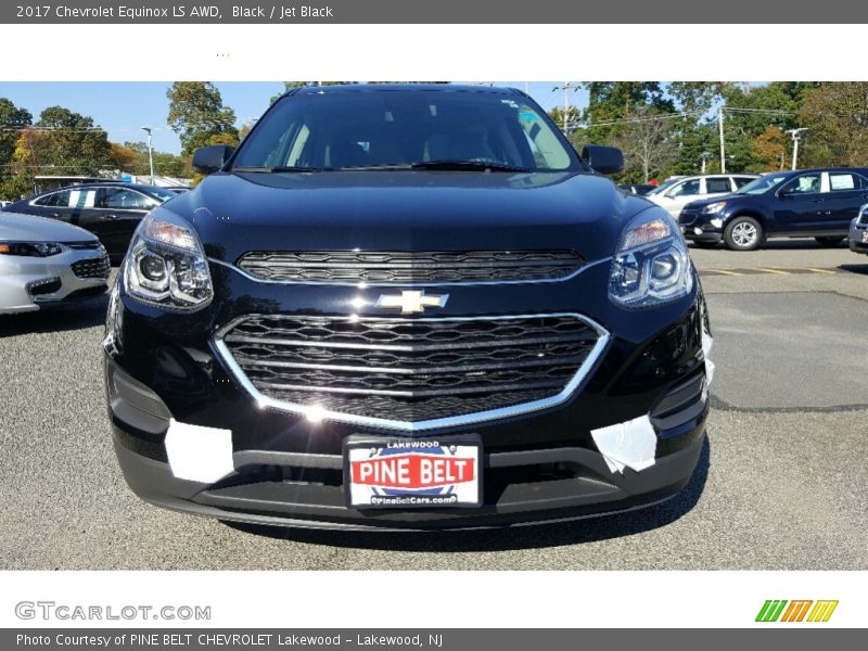 Black / Jet Black 2017 Chevrolet Equinox LS AWD