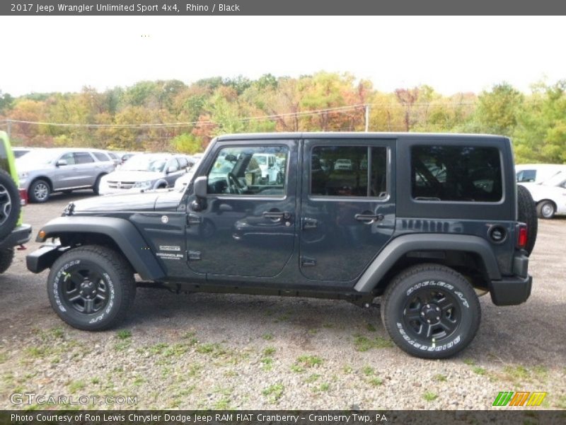 Rhino / Black 2017 Jeep Wrangler Unlimited Sport 4x4