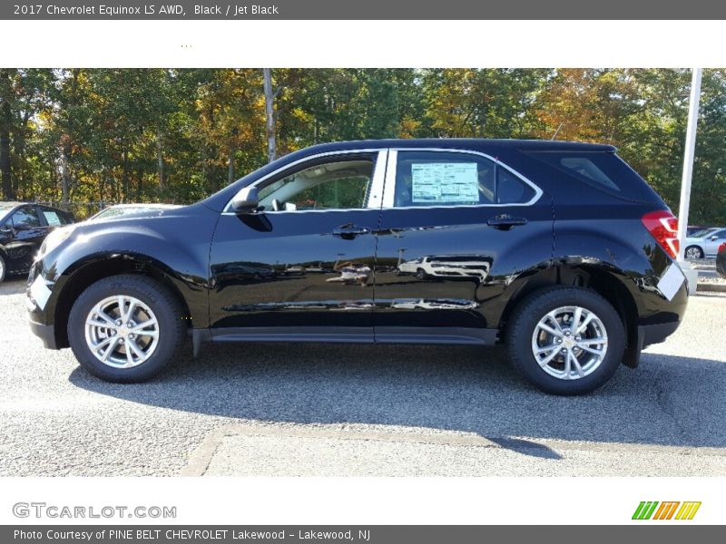 Black / Jet Black 2017 Chevrolet Equinox LS AWD