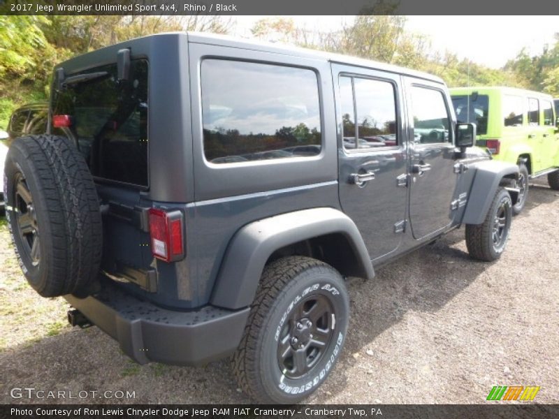Rhino / Black 2017 Jeep Wrangler Unlimited Sport 4x4