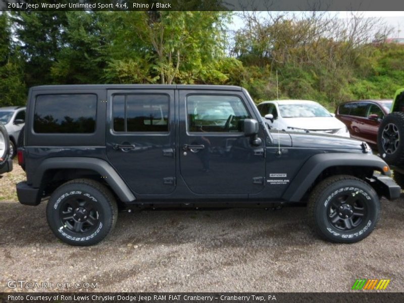 Rhino / Black 2017 Jeep Wrangler Unlimited Sport 4x4