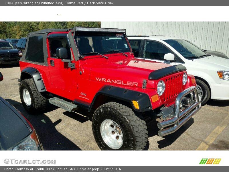 Flame Red / Dark Slate Gray 2004 Jeep Wrangler Unlimited 4x4
