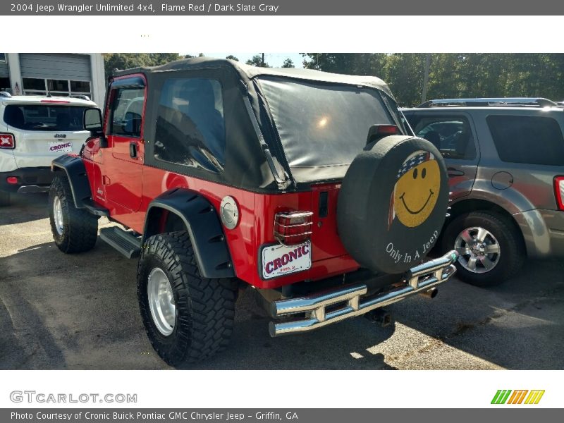 Flame Red / Dark Slate Gray 2004 Jeep Wrangler Unlimited 4x4