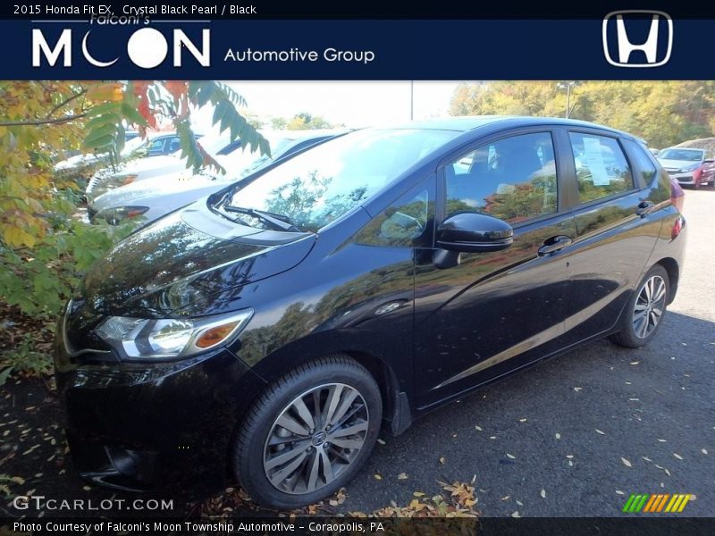 Crystal Black Pearl / Black 2015 Honda Fit EX