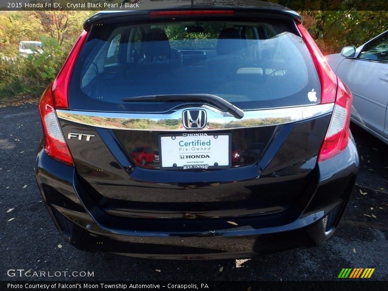 Crystal Black Pearl / Black 2015 Honda Fit EX