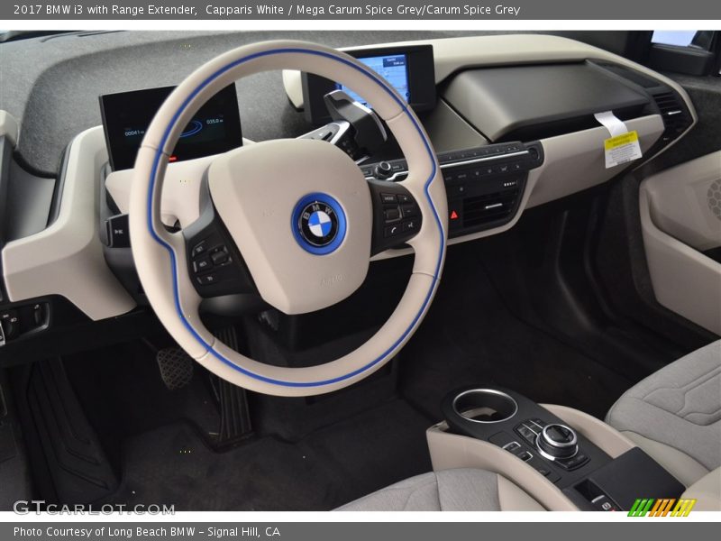 Capparis White / Mega Carum Spice Grey/Carum Spice Grey 2017 BMW i3 with Range Extender