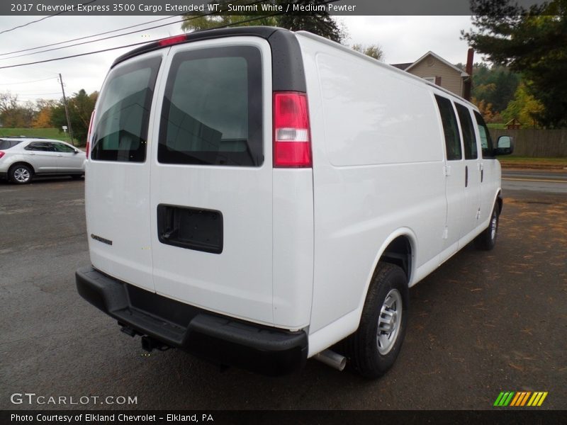 Summit White / Medium Pewter 2017 Chevrolet Express 3500 Cargo Extended WT