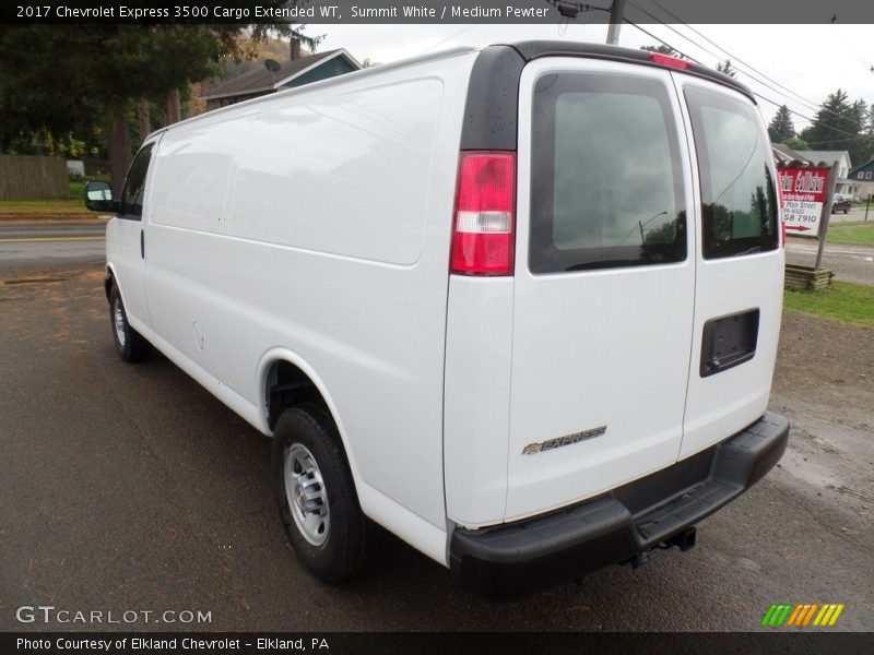 Summit White / Medium Pewter 2017 Chevrolet Express 3500 Cargo Extended WT