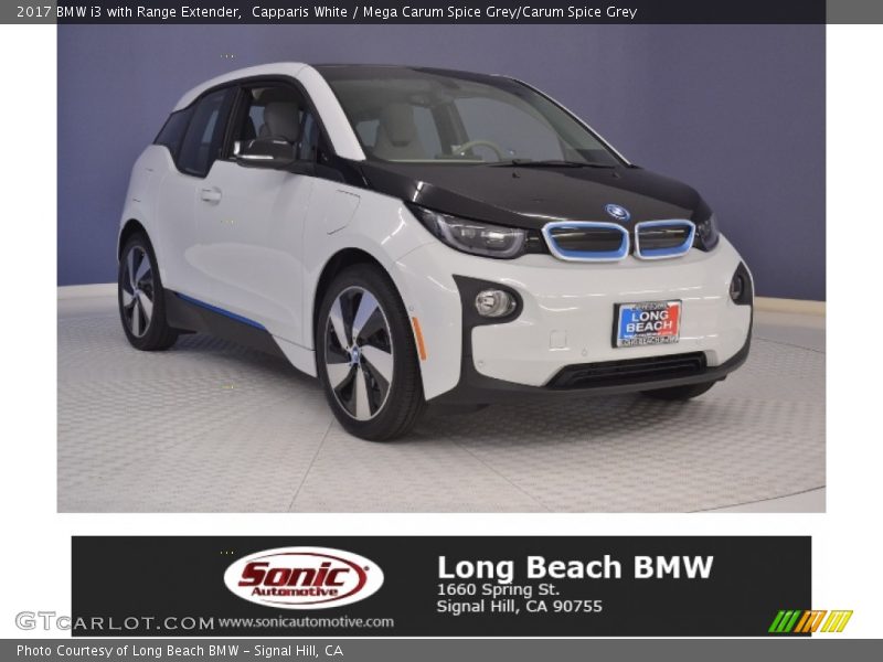 Capparis White / Mega Carum Spice Grey/Carum Spice Grey 2017 BMW i3 with Range Extender