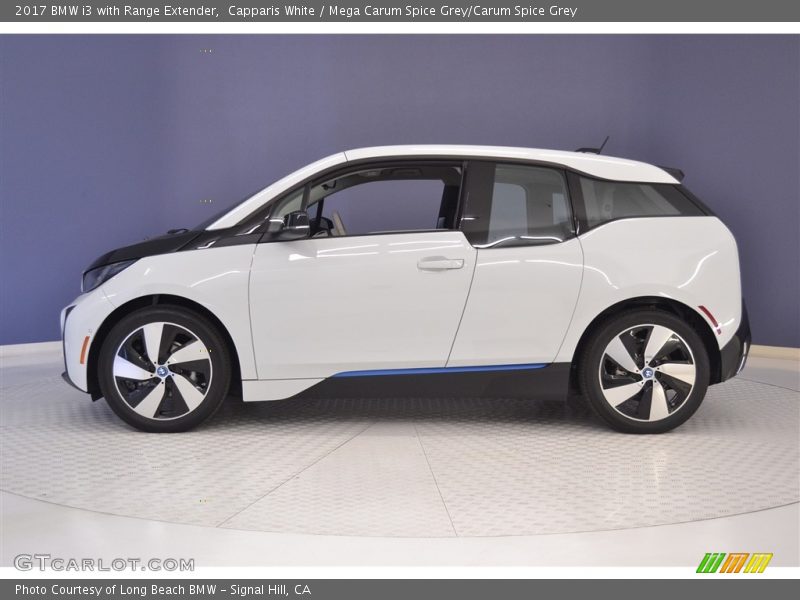 Capparis White / Mega Carum Spice Grey/Carum Spice Grey 2017 BMW i3 with Range Extender