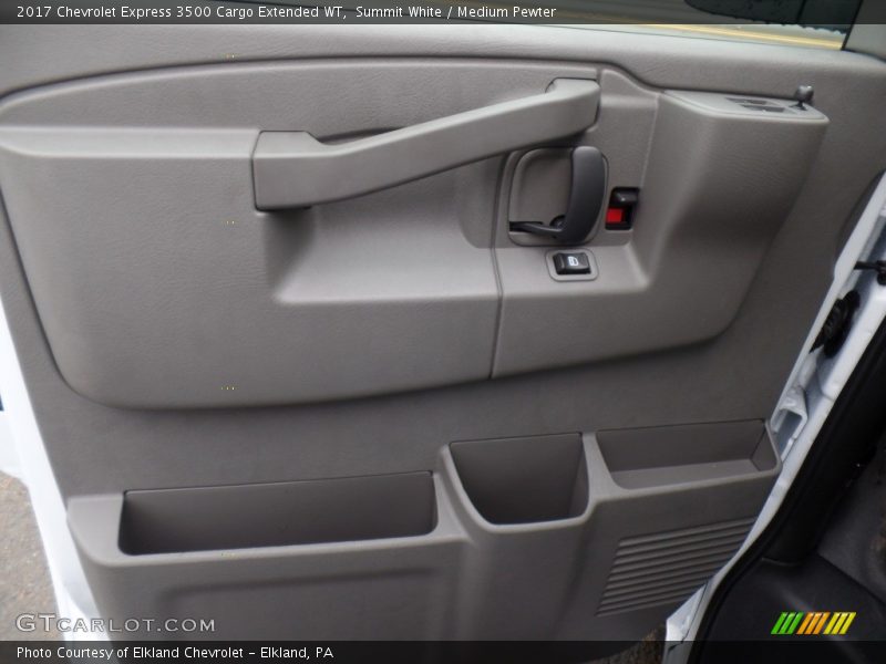 Summit White / Medium Pewter 2017 Chevrolet Express 3500 Cargo Extended WT