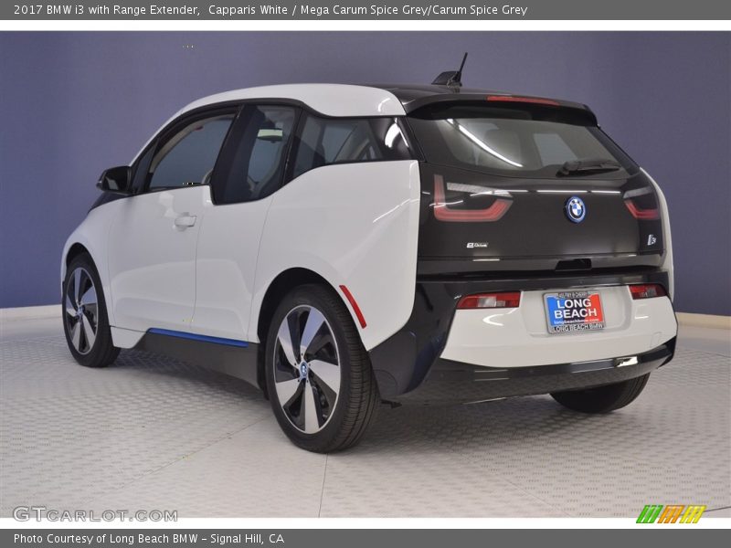 Capparis White / Mega Carum Spice Grey/Carum Spice Grey 2017 BMW i3 with Range Extender
