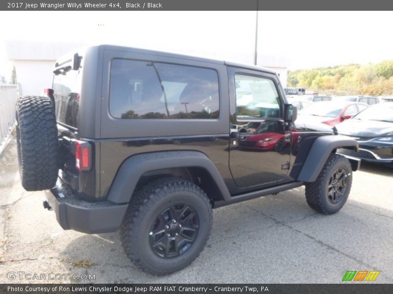 Black / Black 2017 Jeep Wrangler Willys Wheeler 4x4