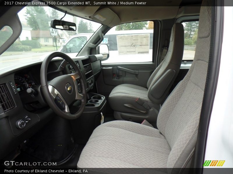 Summit White / Medium Pewter 2017 Chevrolet Express 3500 Cargo Extended WT