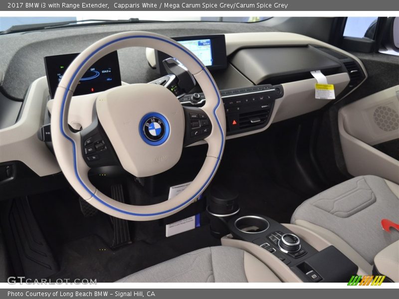 Capparis White / Mega Carum Spice Grey/Carum Spice Grey 2017 BMW i3 with Range Extender