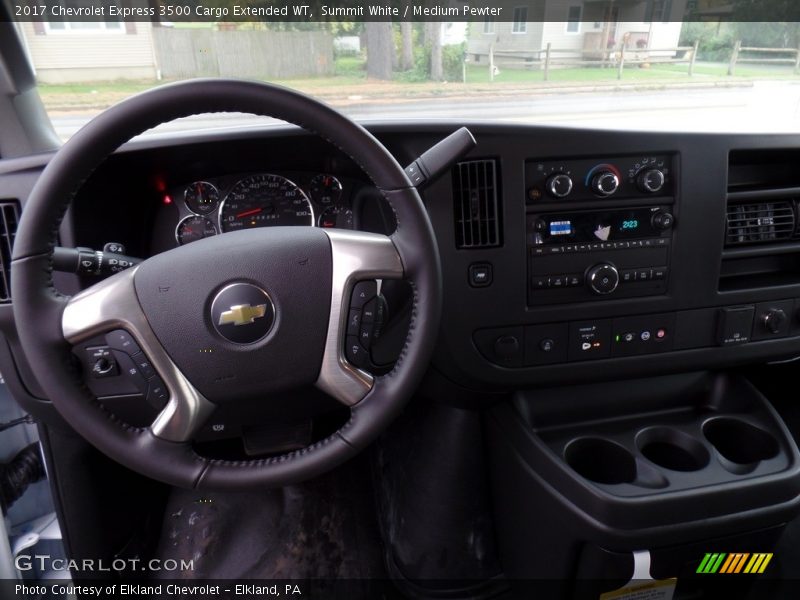 Summit White / Medium Pewter 2017 Chevrolet Express 3500 Cargo Extended WT