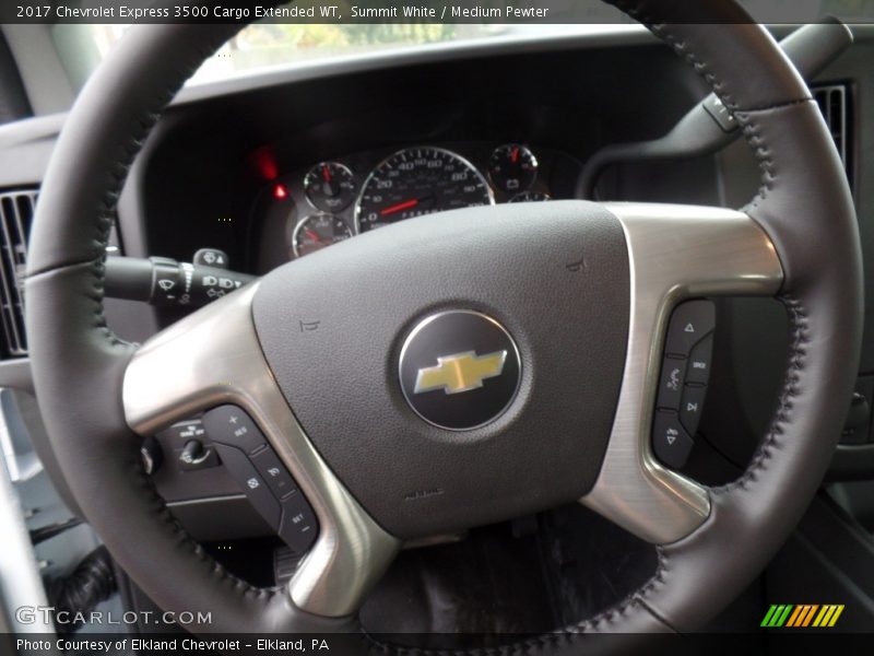 Summit White / Medium Pewter 2017 Chevrolet Express 3500 Cargo Extended WT
