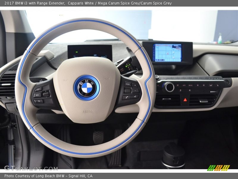 Capparis White / Mega Carum Spice Grey/Carum Spice Grey 2017 BMW i3 with Range Extender