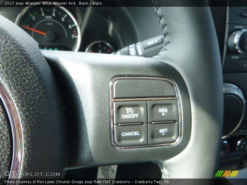 Black / Black 2017 Jeep Wrangler Willys Wheeler 4x4