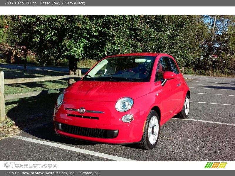 Rosso (Red) / Nero (Black) 2017 Fiat 500 Pop