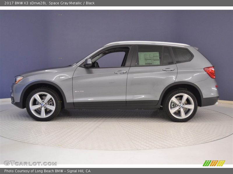 Space Gray Metallic / Black 2017 BMW X3 sDrive28i