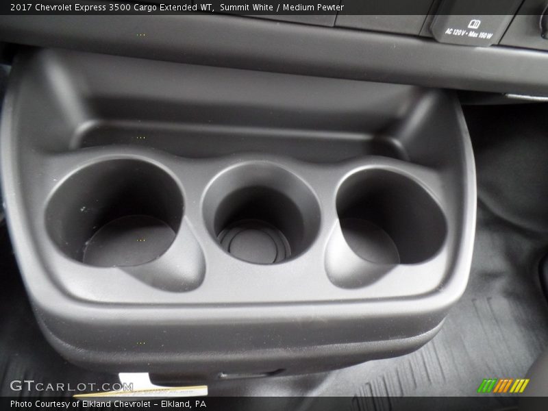 Summit White / Medium Pewter 2017 Chevrolet Express 3500 Cargo Extended WT