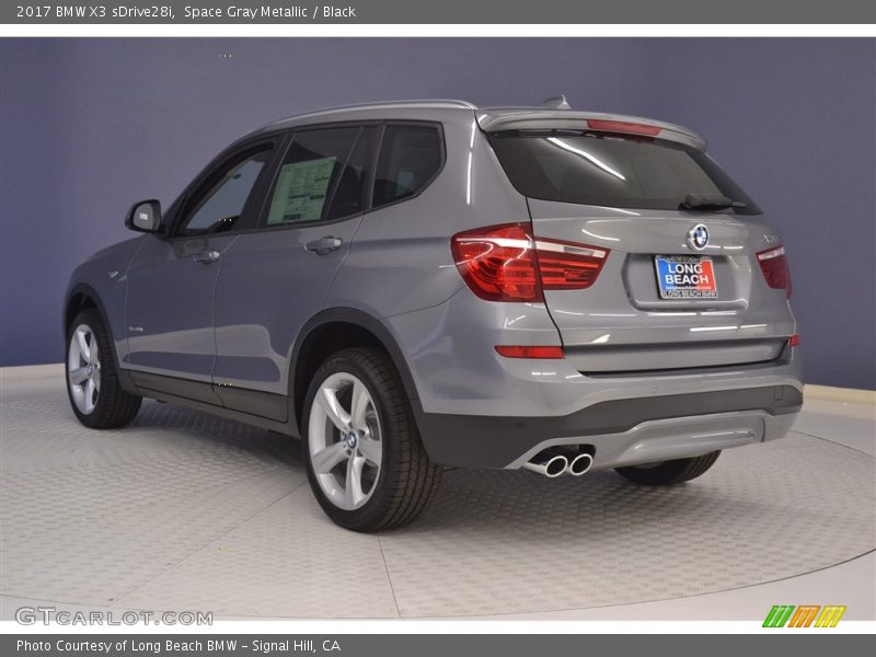 Space Gray Metallic / Black 2017 BMW X3 sDrive28i