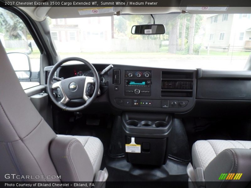 Summit White / Medium Pewter 2017 Chevrolet Express 3500 Cargo Extended WT