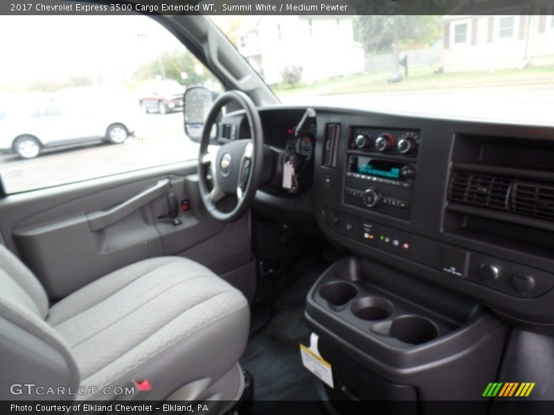 Summit White / Medium Pewter 2017 Chevrolet Express 3500 Cargo Extended WT