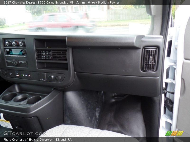 Summit White / Medium Pewter 2017 Chevrolet Express 3500 Cargo Extended WT