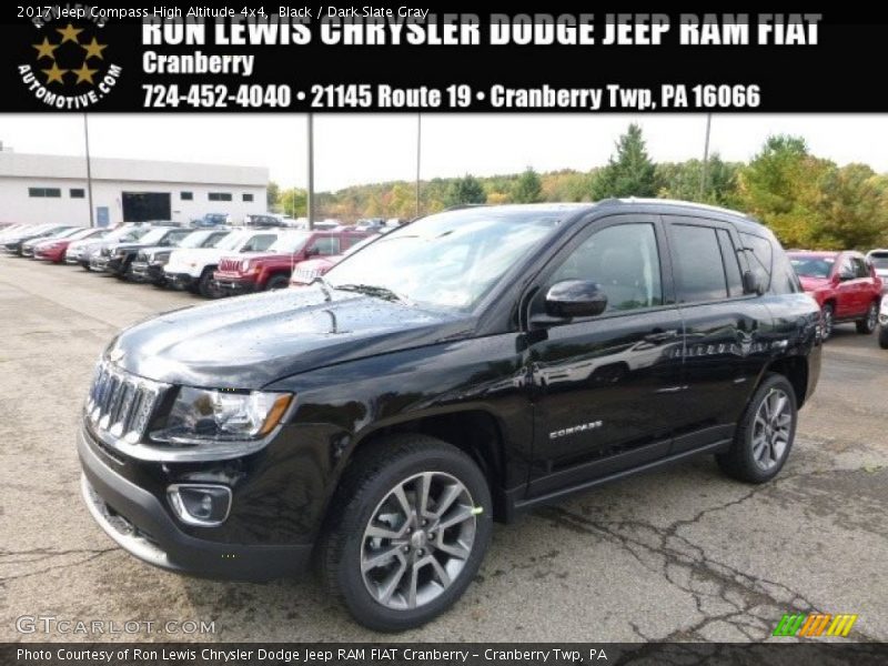Black / Dark Slate Gray 2017 Jeep Compass High Altitude 4x4