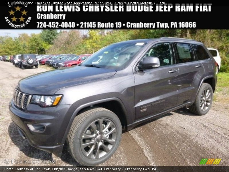Granite Crystal Metallic / Black 2017 Jeep Grand Cherokee Limited 75th Annivesary Edition 4x4