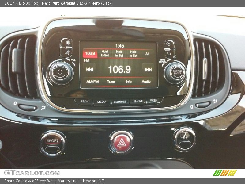 Nero Puro (Straight Black) / Nero (Black) 2017 Fiat 500 Pop