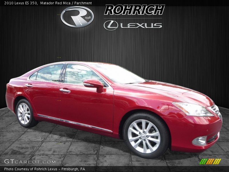 Matador Red Mica / Parchment 2010 Lexus ES 350