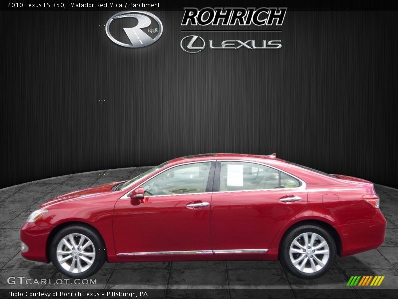 Matador Red Mica / Parchment 2010 Lexus ES 350
