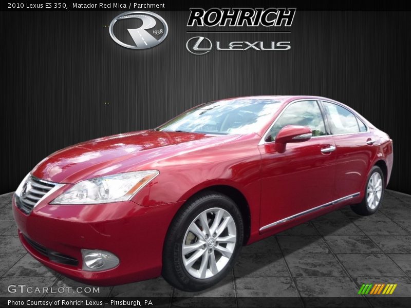 Matador Red Mica / Parchment 2010 Lexus ES 350