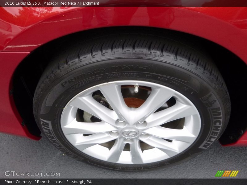 Matador Red Mica / Parchment 2010 Lexus ES 350