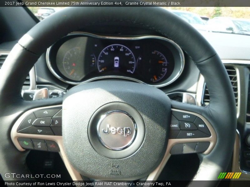 Granite Crystal Metallic / Black 2017 Jeep Grand Cherokee Limited 75th Annivesary Edition 4x4