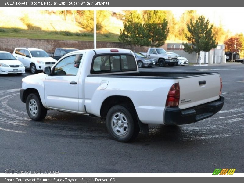 Super White / Graphite 2013 Toyota Tacoma Regular Cab