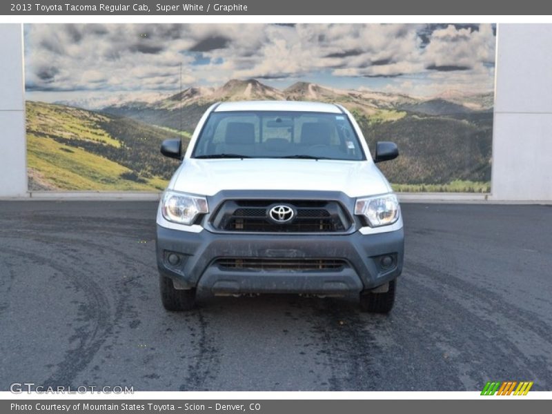 Super White / Graphite 2013 Toyota Tacoma Regular Cab