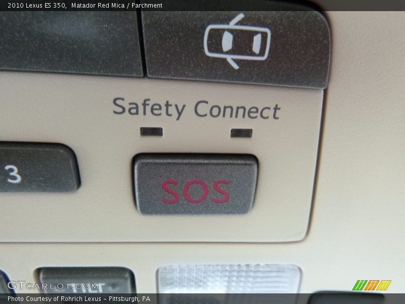 Matador Red Mica / Parchment 2010 Lexus ES 350