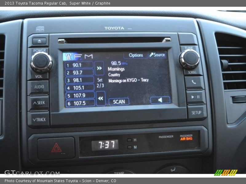 Super White / Graphite 2013 Toyota Tacoma Regular Cab